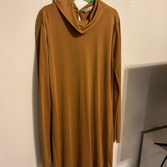 Dresses & Skirts - Mustard mock neck dress